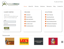 Tablet Screenshot of businessinbalance.com